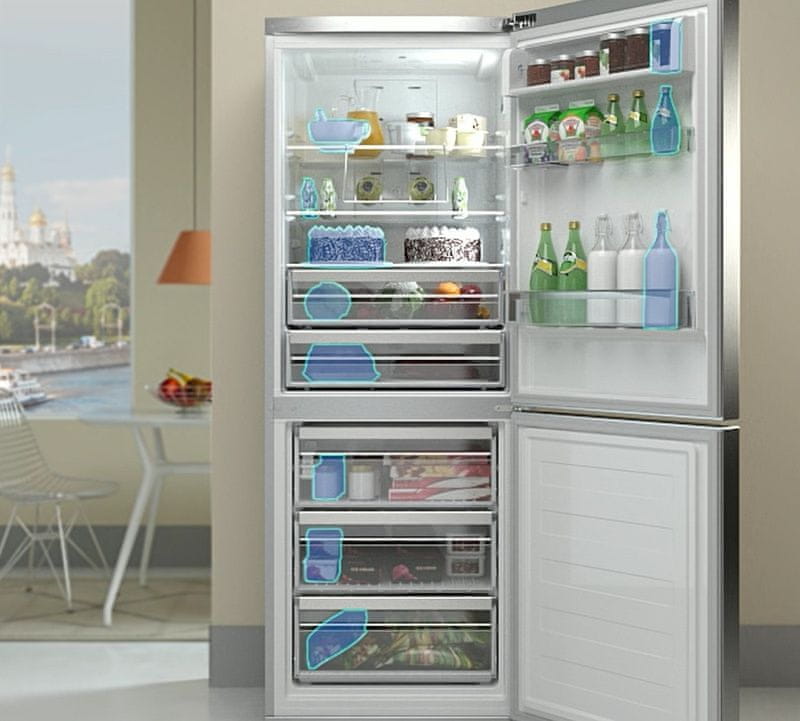 Whirlpool WB70E 972 X kombinált hűtőszekrény Nagy kapacitás