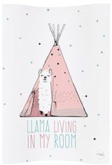 Ceba Baby Podložka přebalovací 2-hranná měkká COSY (50x70) Lolly Polly Lama