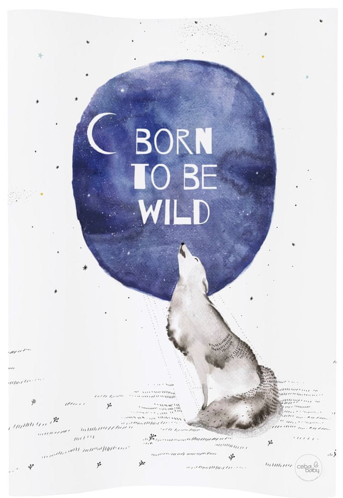 Ceba Baby Podložka přebalovací 2-hranná měkká COSY (50x70) Watercolor World Born to be wild