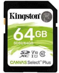 Kingston SDXC Canvas Select Plus 64GB 100MB/s UHS-I (SDS2/64GB)