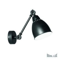 Ideal Lux Ideal Lux NEWTON AP1 NERO LAMPA NÁSTĚNNÁ 027852
