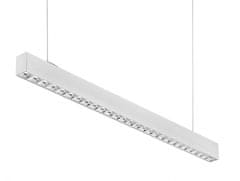 Century CENTURY LED liniové svítidlo LINKY závěsné Parabolický reflektor 32W, 3200lm,4000K,Ra80, UGR16, 90d, IP20 ,1131x50x75mm, včetně 2ks závěsů 1,5m