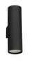 Nova Luce Interiérové nástěnné světlo Nosa - 2 x 10 W, GU10, 56 x 180 mm, černá NV 9450882