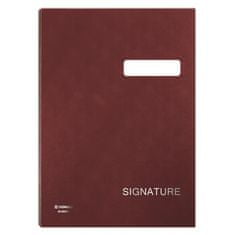 Donau Podpisová kniha, červená, koženka, A4, 19 listů 8690001-05