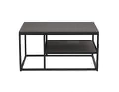 KONDELA Konferenční stolek, grafitová / černá, BARMIO