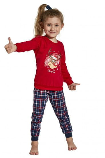 Cornette Dívčí pyžamo 592/130 Reindeer