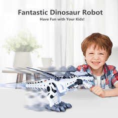 Netscroll Robotický dinosaurus, který rozprašuje vodní mlhu, pohybuje a vydává hlasy, DinoStar