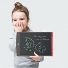 Netscroll Chytrá digitální LCD grafická tabletka pro kreslení a psaní, grafická tabletka s perem, dítě píše a maže dle potřeby, bez spotřeby balíků papíru, dětská kreslící tabletka, TabletArt
