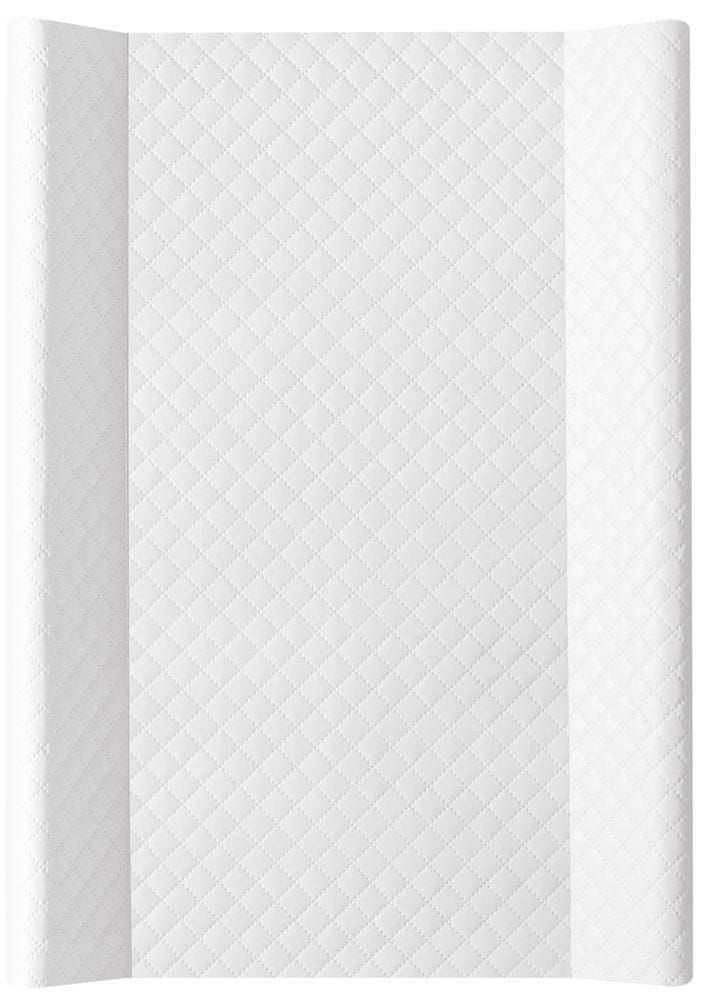 Levně Ceba Baby Podložka přebalovací 2-hranná s pevnou deskou (50x70) Comfort Caro Bílá
