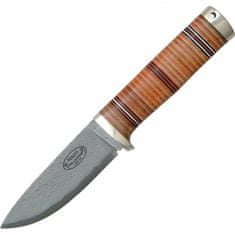 Fällkniven NL5cxL Idun lovecký nůž 10 cm, damašek, kůže, kožené pouzdro