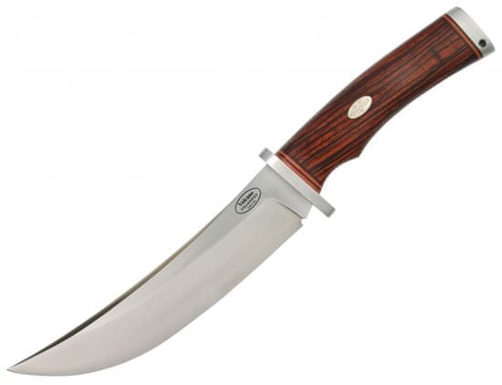 Fällkniven V1L Volcano lovecký nůž 17 cm, dřevo, kožené pouzdro
