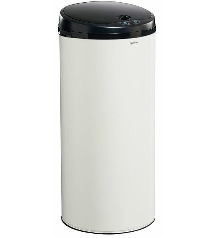 Rossignol SAS Bezdotykový odpadkový koš Sensitive Plus, 93560, 45 L, bílý, RAL 9016