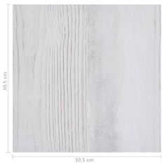 Greatstore Samolepicí podlahové desky 20 ks PVC 1,86 m2 světle šedé