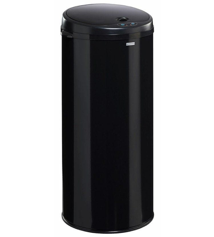 Rossignol SAS Bezdotykový odpadkový koš Sensitive Plus 93561, 45 L, černý, RAL 9011