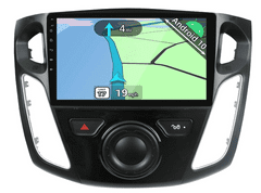 Hizpo Android Autorádio pro FORD FOCUS mk3 III 2011-2019, GPS Navigace, Kamera, WIFI, Bluetooth, USB, autoradio Ford Focus III mk3 2011 2012 2013 2014 2015 2016 2017 2019 2019 Ford Focus 3 rádio Carplay
