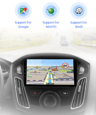 Hizpo Android Autorádio pro FORD FOCUS mk3 III 2011-2019, GPS Navigace, Kamera, WIFI, Bluetooth, USB, autoradio Ford Focus III mk3 2011 2012 2013 2014 2015 2016 2017 2019 2019 Ford Focus 3 rádio Carplay