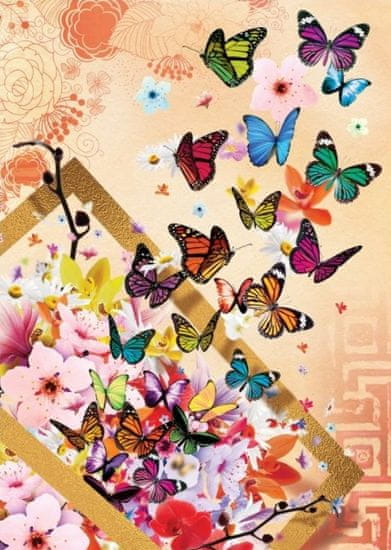 Art puzzle Puzzle Záplava motýlků
