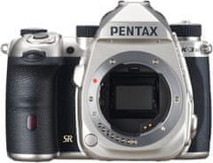 Pentax K-3 Mark III, tělo, stříbrná