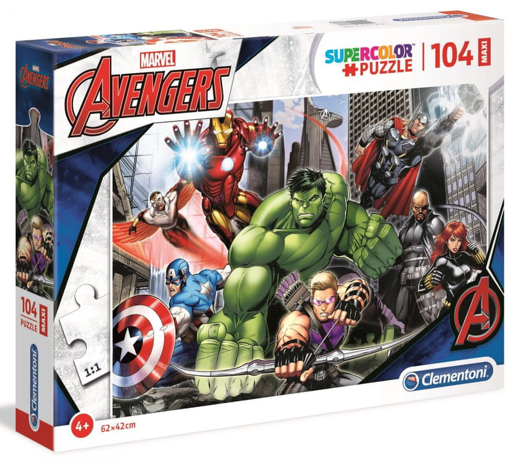 Levně Clementoni Puzzle Maxi Avengers 104 dílků