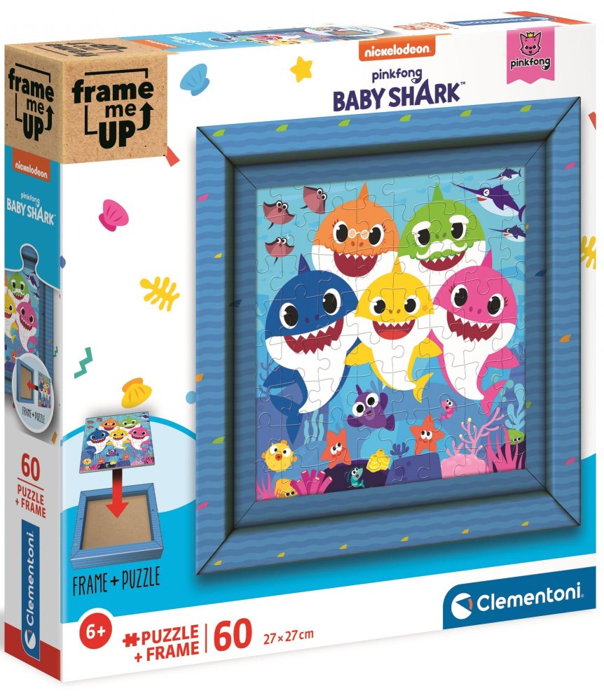 Clementoni Puzzle Frame me up Baby Shark 60 dílků