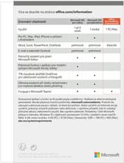 Microsoft Office 2021 pro domácnosti a studenty, bez média (79G-05380)