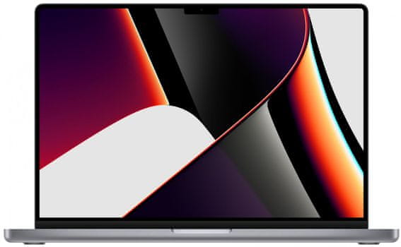 Exkluzivní Apple MacBook Pro 16,2 2021 Liquid Retina XDR displej úhlopříčka 16,2 palce procesor GPU Apple M1 Max SSD DDR4