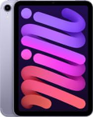 Apple iPad mini 2021, 64GB, Wi-Fi + Cellular, Purple (MK8E3FD/A)