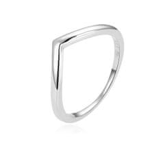 Beneto Minimalistický stříbrný prsten AGG445L (Obvod 52 mm)