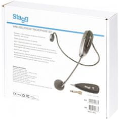 Stagg SUW 12H-BK, bezdrátový náhlavní mikrofonní set 2,4 GHz UHF