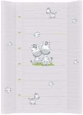 Ceba Baby Podložka přebalovací 2-hranná s pevnou deskou Comfort Zebra šedá