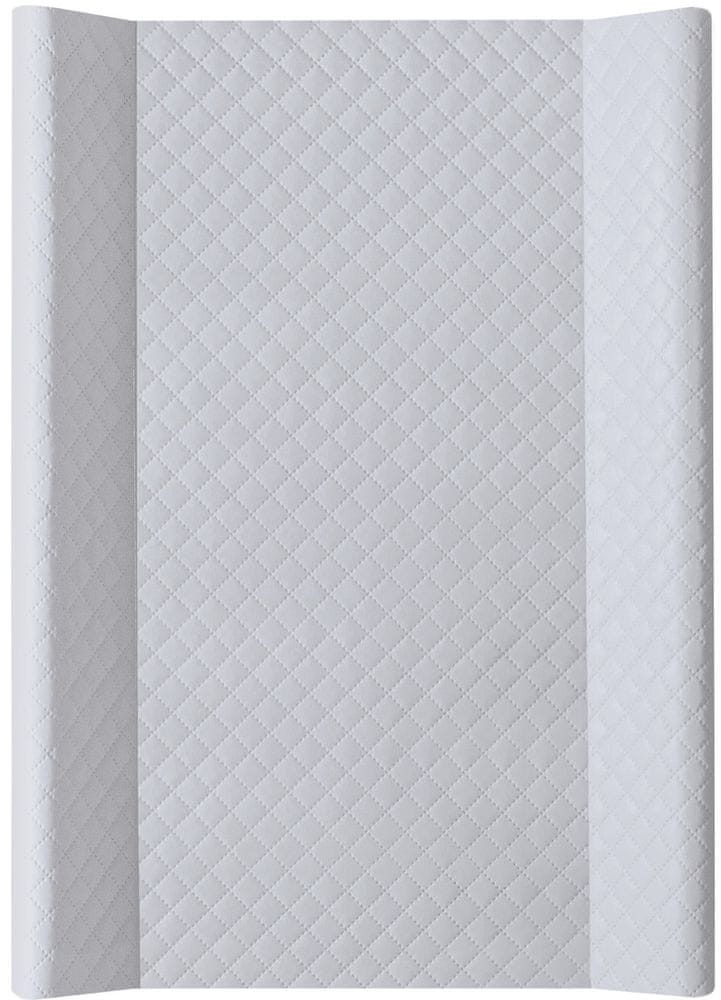 Ceba Baby Podložka přebalovací 2-hranná s pevnou deskou (50x80) Comfort Caro šedá
