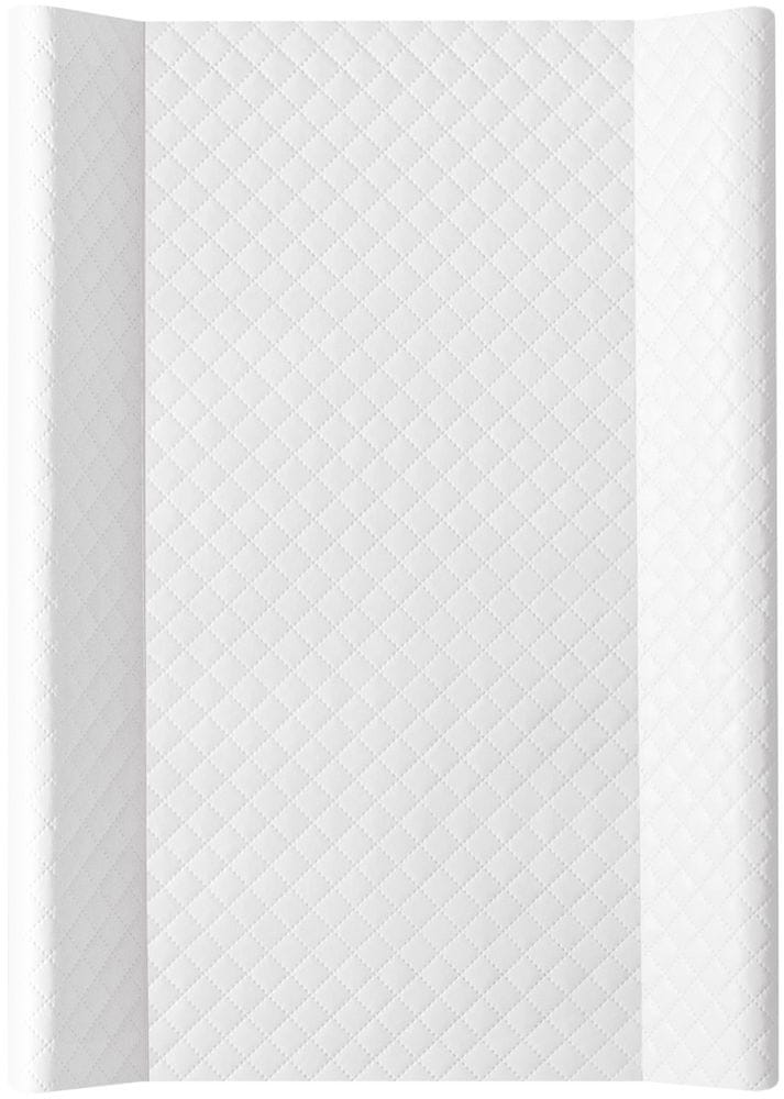 Levně Ceba Baby Podložka přebalovací 2-hranná s pevnou deskou (50x80) Comfort Caro bílá