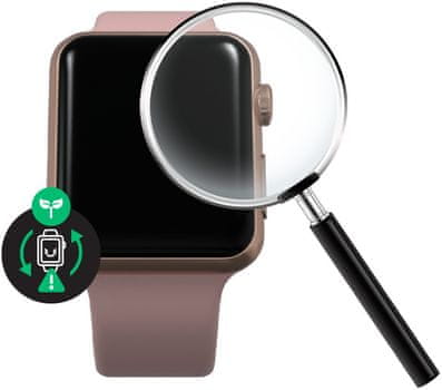 Chytré hodinky Apple Watch Series 3 OLED displej Ion-X tvrzené sklo kvalitní displej monitorování tepu srdeční činnosti hudební přehrávač volání notifikace NFC platby Apple Pay App Store repasované obnovené originální Apple součástky Renewd refurbished smartwatch