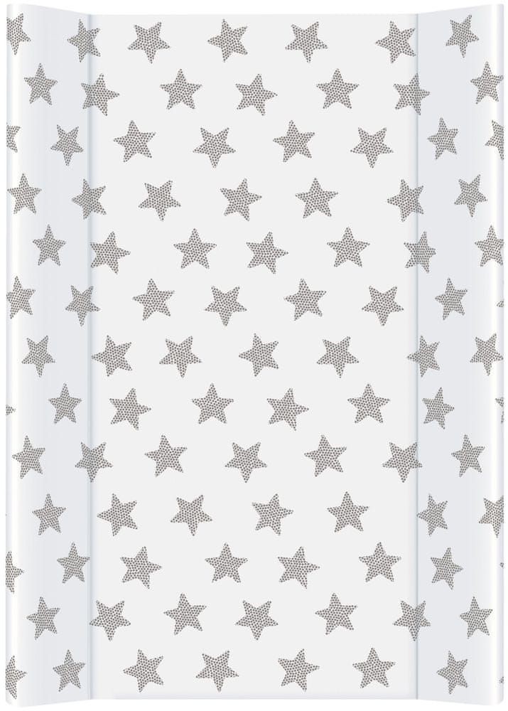Levně Ceba Baby Podložka přebalovací 2-hranná s pevnou deskou (50x80) Comfort Day & Night Hvězdičky