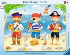 Ravensburger Puzzle Piráti a jejich poklad 15 dílků