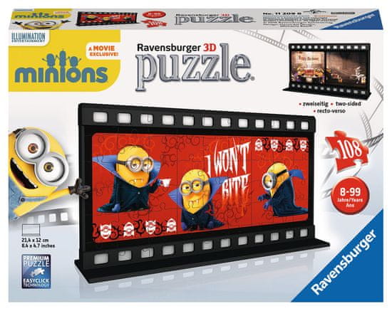 Ravensburger 3D Puzzle Mimoňové Filmová páska - upíří 108 dílků