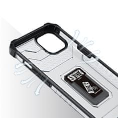 MG Crystal Ring plastový kryt na iPhone 13, černý