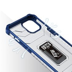 MG Crystal Ring plastový kryt na iPhone 13, modrý