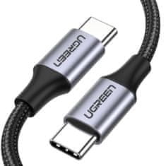 Ugreen US261 kabel USB-C / USB-C QC 60W 3A 1m, černý