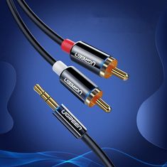 Ugreen AV116 audio kabel 3.5mm mini jack / 2RCA M/M 2m, černý