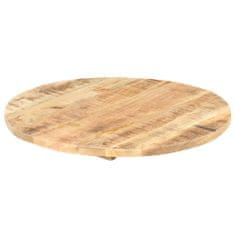 Vidaxl Stolní deska masivní mangovníkové dřevo kulatá 25–27 mm 40 cm