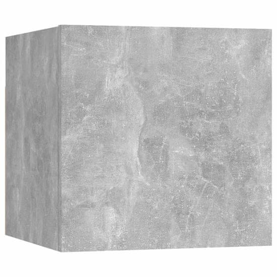 Vidaxl Nástěnná TV skříňka betonově šedá 30,5x30x30 cm