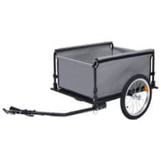 Greatstore Přívěsný vozík za kolo šedooranžový 65 kg