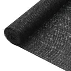 Vidaxl Stínící tkanina černá 1,2 x 25 m HDPE 75 g/m2