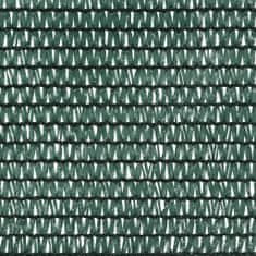 Vidaxl Stínící tkanina zelená 1,2 x 10 m HDPE 75 g/m²
