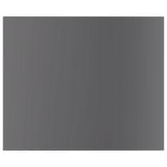 Vidaxl Přídavné police 8 ks šedé vysoký lesk 60x50x1,5 cm dřevotříska