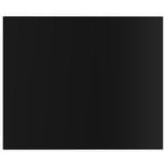 Vidaxl Přídavné police 8 ks černé vysoký lesk 60x50x1,5 cm dřevotříska