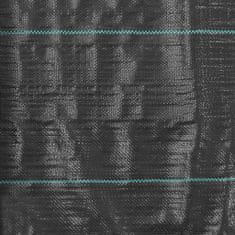 Greatstore Mulčovací textilie proti plevelu a kořenům černá 2 x 25 m PP