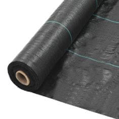 Greatstore Mulčovací textilie proti plevelu a kořenům černá 2 x 5 m PP