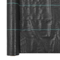 Greatstore Mulčovací textilie proti plevelu a kořenům černá 2 x 50 m PP